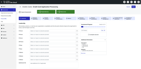 screenshot of BC in the Cloud